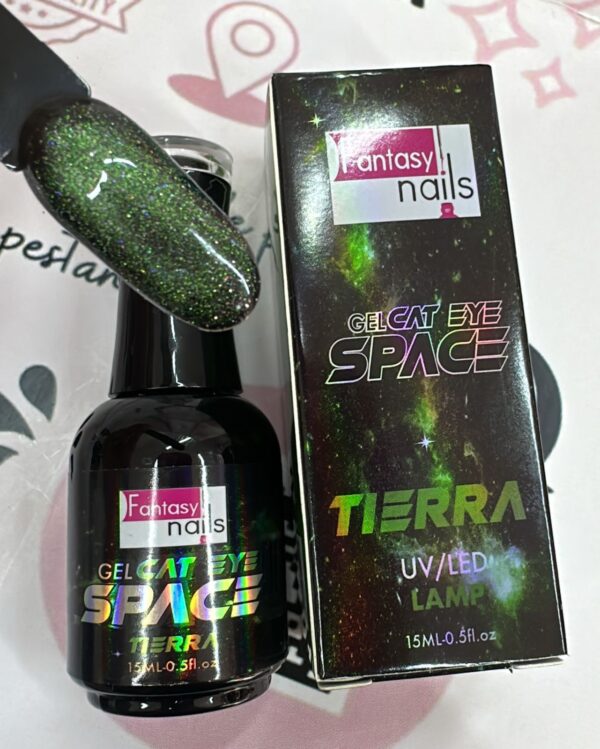 Ojo de gato TIERRA GEL CAT EYE SPACE FANTASY NAILS - Imagen 2