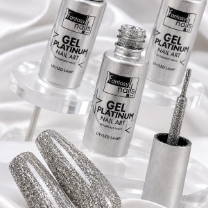 GEL PLATINUM LAINER PLATA FANTASY NAILS