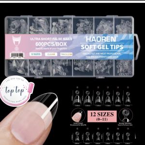 Tips ultra short S 600 pz almendra