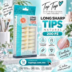 Tips long Sharp natural 200 pz
