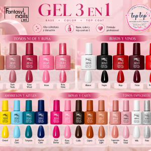 Gel 3 en 1 fantasy nails NUEVOS