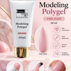 POLYGEL PINK NUDE FANTSY NAILS