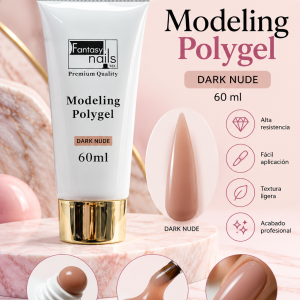 POLYGEL DARK NUDE FANTSY NAILS